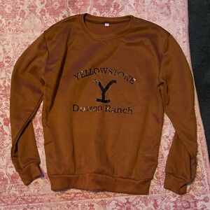 Crew Neck Sweater - Brown